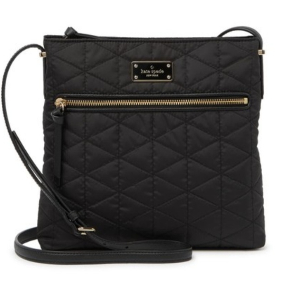 Kate Spade Black Crossbody Dessi Wilson Road Quilted Bag